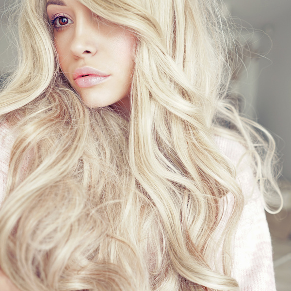 Blonde beautiful girl Stock Photo