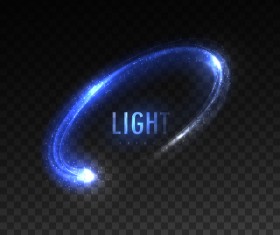 Blue light effect illustration vector