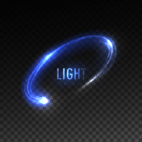 Blue light effect illustration vector