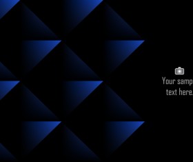 Blue with black modern background vector