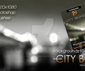 Bokeh background photoshop brushes