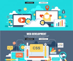 Business banners template design vector 03