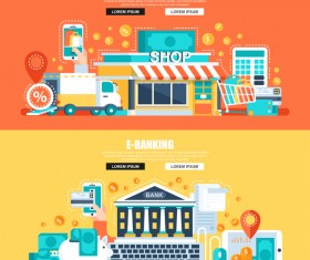 Business banners template design vector 05