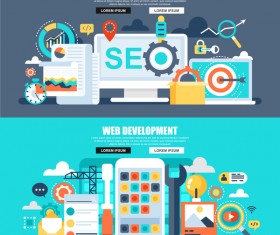 Business banners template design vector 08