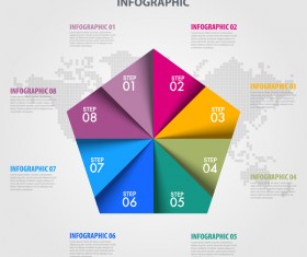 Business strategy infographic template vector 11
