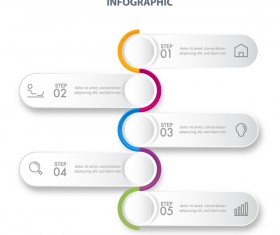 Business strategy infographic template vector 16