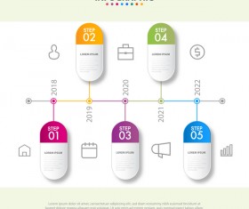 Business strategy infographic template vector 21