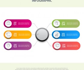 Business strategy infographic template vector 23