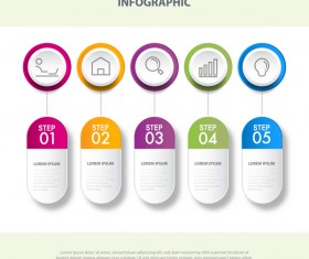 Business strategy infographic template vector 24