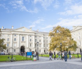 Campus landscape Stock Photo 06