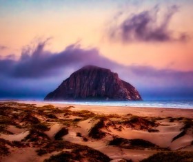 Charm of California beach Stock Photo