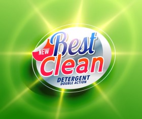 Clean supplies advertising illustration vector 02