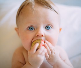 Cute innocent baby boy Stock Photo