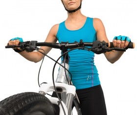 Cycling exercise woman Stock Photo 06