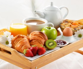 Delicious breakfast in the tray Stock Photo 05