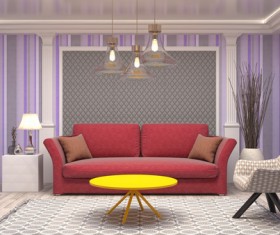 Different styles of stylish indoor living room Stock Photo 03