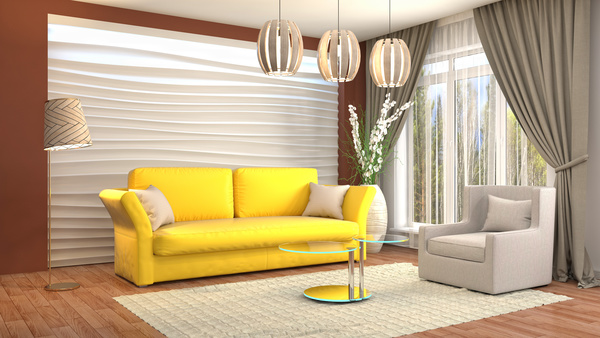 Different styles of stylish indoor living room Stock Photo 19