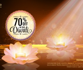 Diwali festival sale discount background vector 02