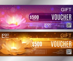 Diwali gift voucher template vector