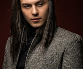 Elegant handsome young male model Stock Photo 02