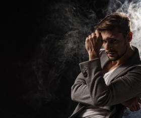 Elegant handsome young male model Stock Photo 06