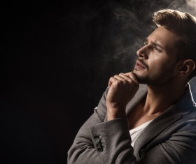 Elegant handsome young male model Stock Photo 09