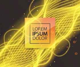 Elegant light lines wavy background vector 03