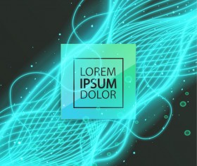 Elegant light lines wavy background vector 04