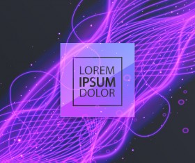 Elegant light lines wavy background vector 05