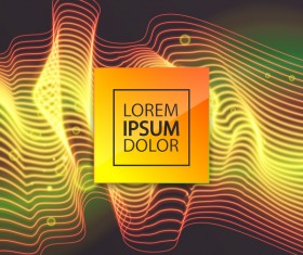 Elegant light lines wavy background vector 06