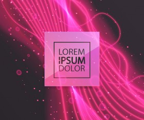 Elegant light lines wavy background vector 10