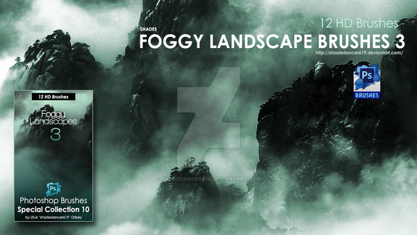 Foggy Landscapes photoshop brushes