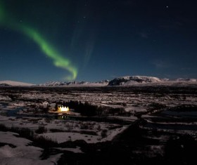 Gorgeous northern lights Stock Photo