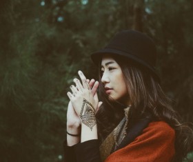 Hand Tattoo Beauties Stock Photo