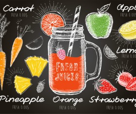 Hand drawn seafood menu template vector 06