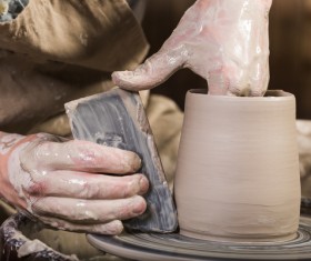 Handmade ceramic production Stock Photo 01