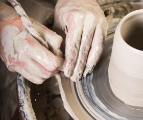Handmade ceramic production Stock Photo 02