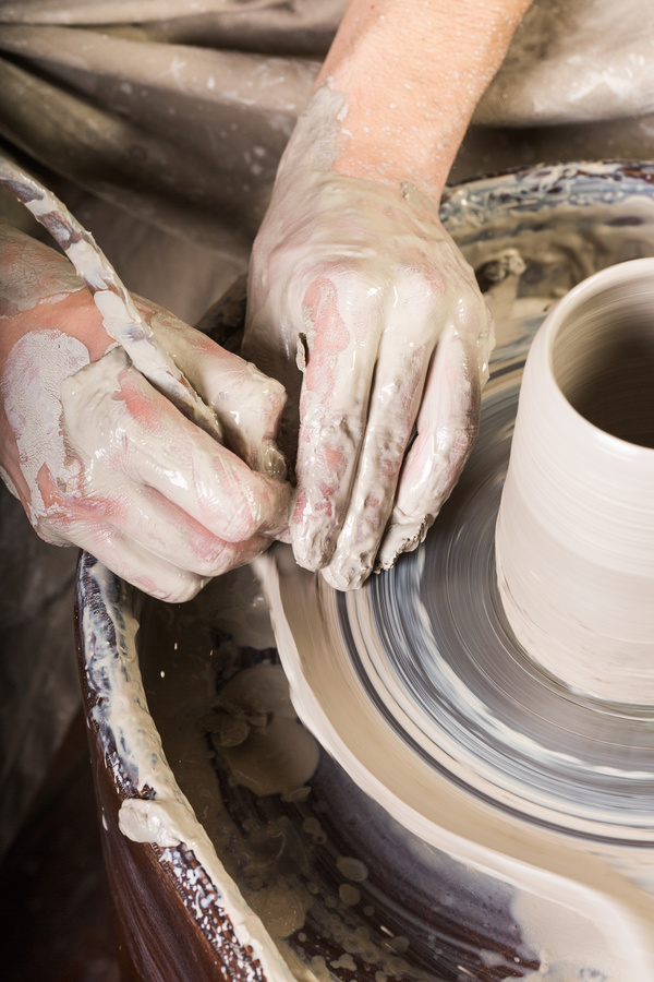 Handmade ceramic production Stock Photo 02