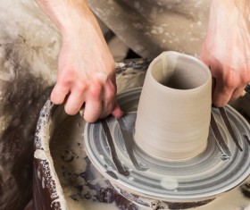 Handmade ceramic production Stock Photo 03