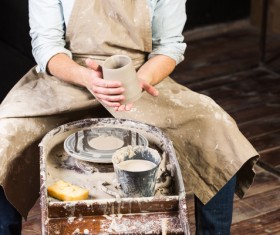 Handmade ceramic production Stock Photo 05