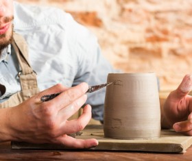 Handmade ceramic production Stock Photo 08