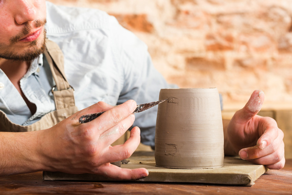Handmade ceramic production Stock Photo 08