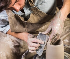 Handmade ceramic production Stock Photo 09