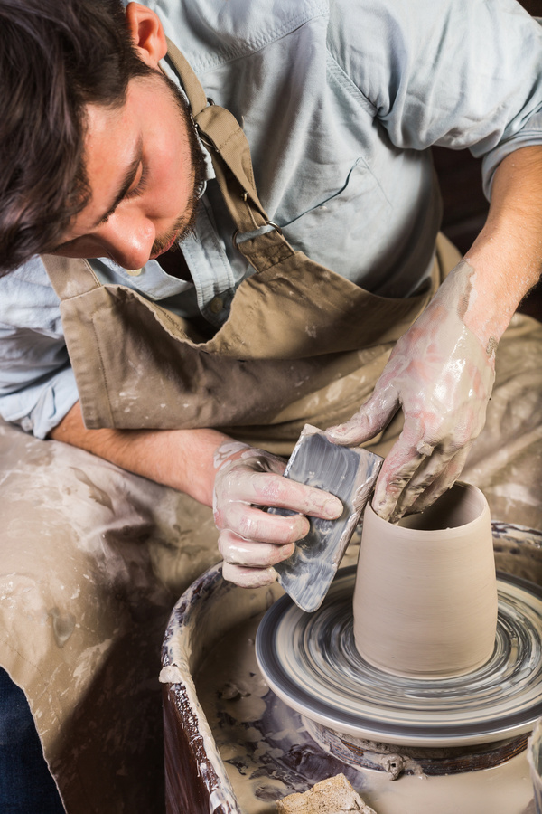 Handmade ceramic production Stock Photo 09