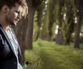 Handsome strong young man Stock Photo 01