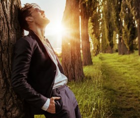 Handsome strong young man Stock Photo 03