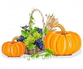 Harvesting still life vector illustration 05