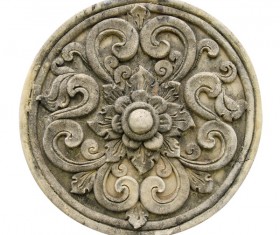 Interior classical wood carvings Stock Photo 02