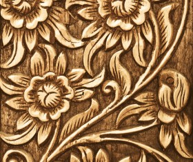 Interior classical wood carvings Stock Photo 05