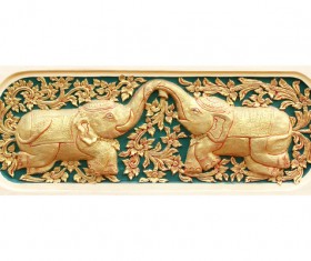 Interior classical wood carvings Stock Photo 10